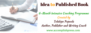Idea to Published Book - Coaching for Writers