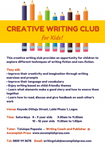Creative Writing Club for Kids!