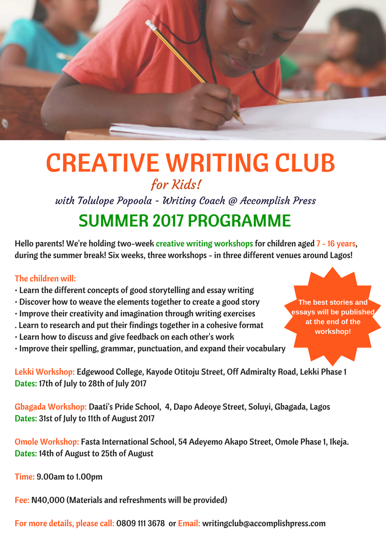 creative writing summer courses for adults