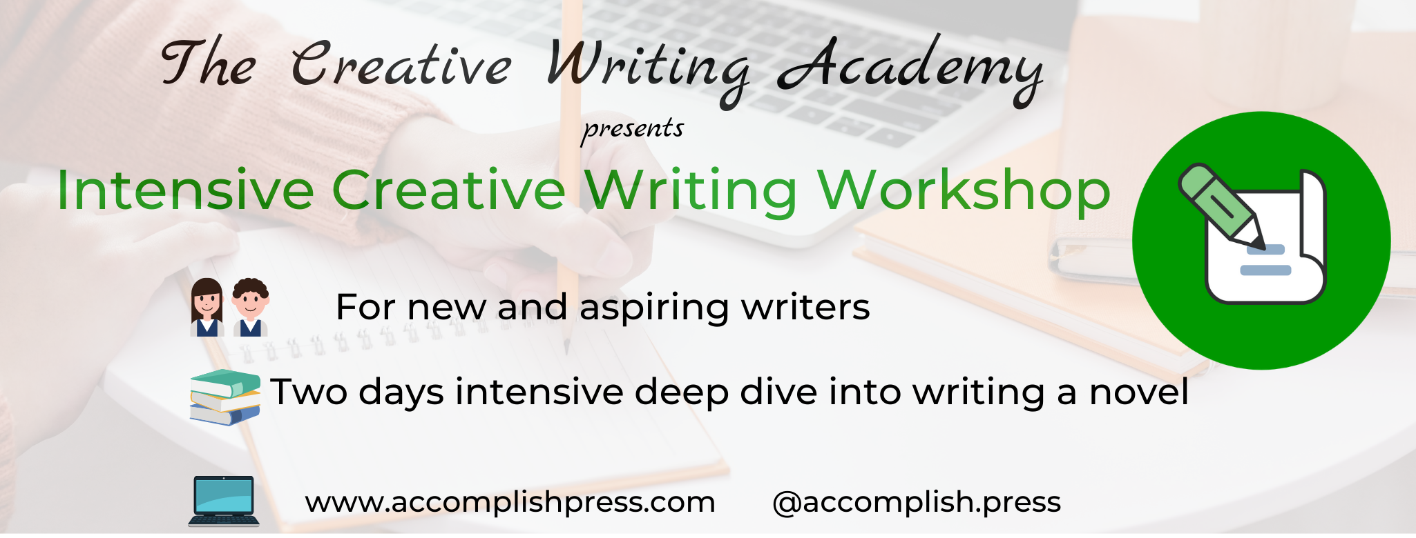 creative writing intensive 5 day workshop